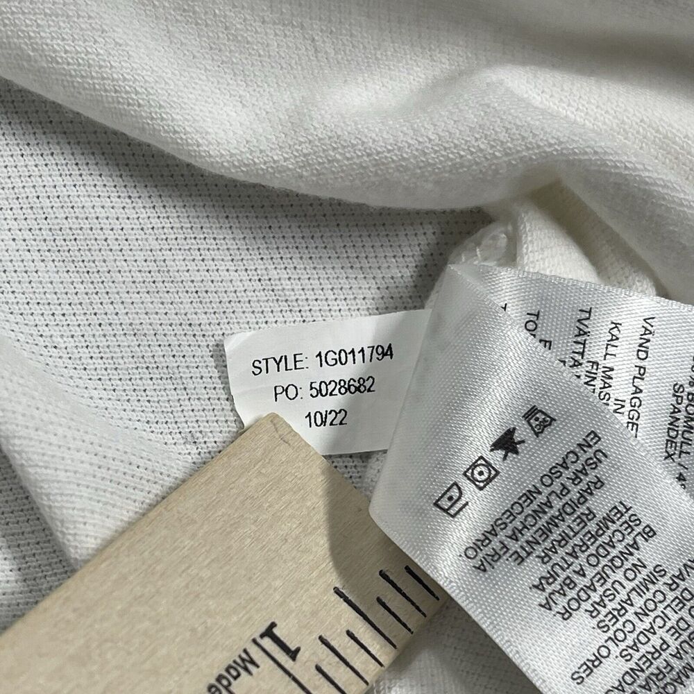 Vineyard Vines Shirt Mens Small White Surfside Pique Shirt Long Sleeve Button Up - Picture 8 of 13